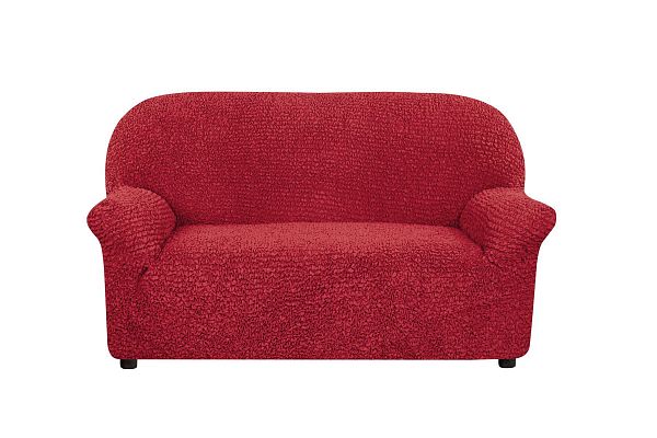 Еврочехол Чехол на 2-х местный диван Микрофибра Красный